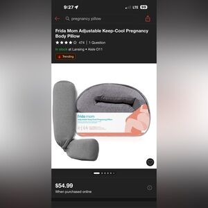 Frida Mom Adjustable Pregnancy Body Pillow